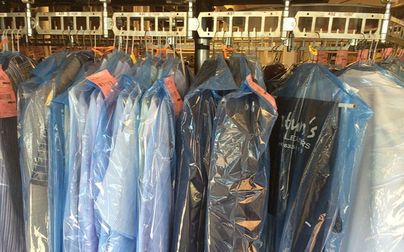 Dry Cleaners on Rack